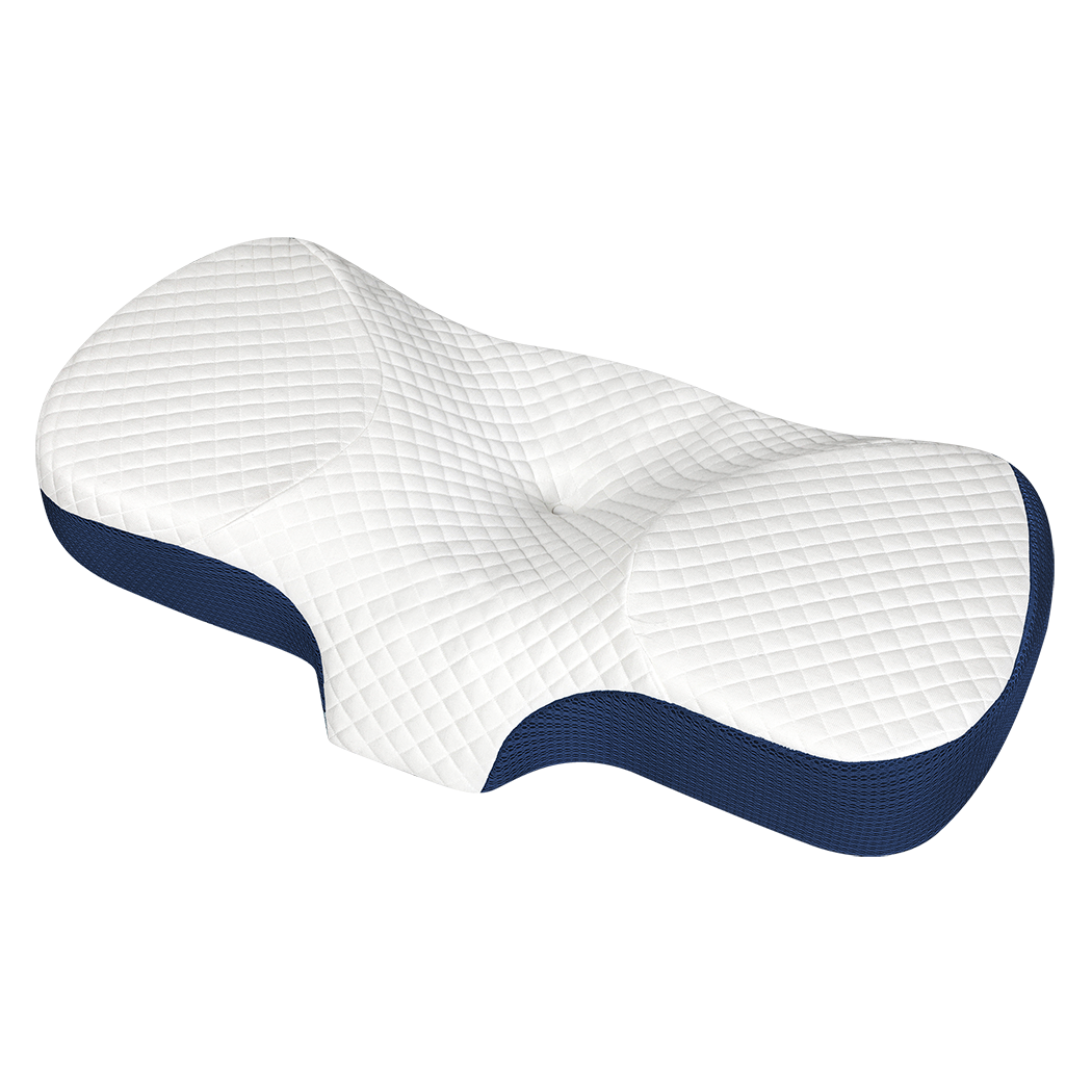 Dreamz Memory Foam Pillow Pillowcase Supprt Blue Rebound - Image 9