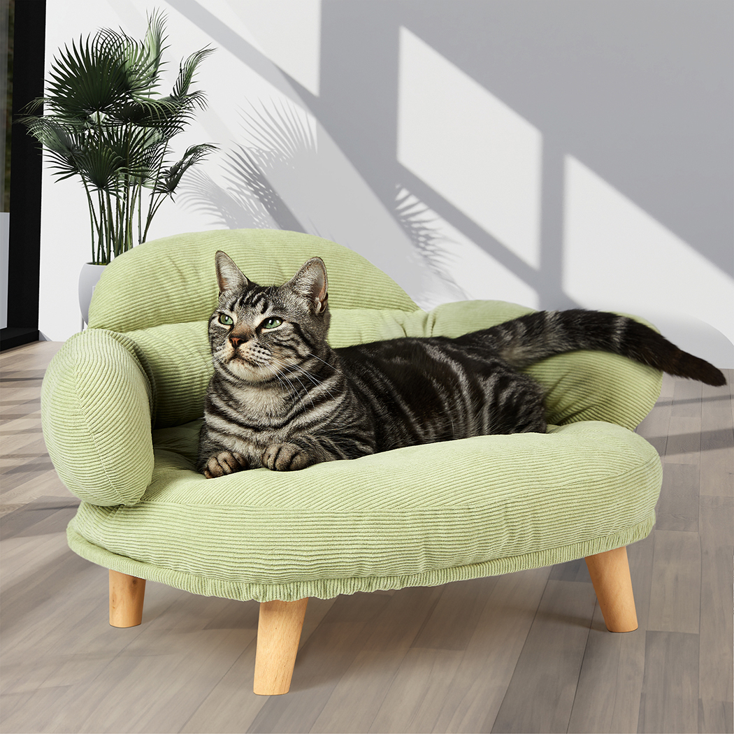 Pawz Elevated Pet Dog Cat Sofa Bed Couch L Size Green - Image 7