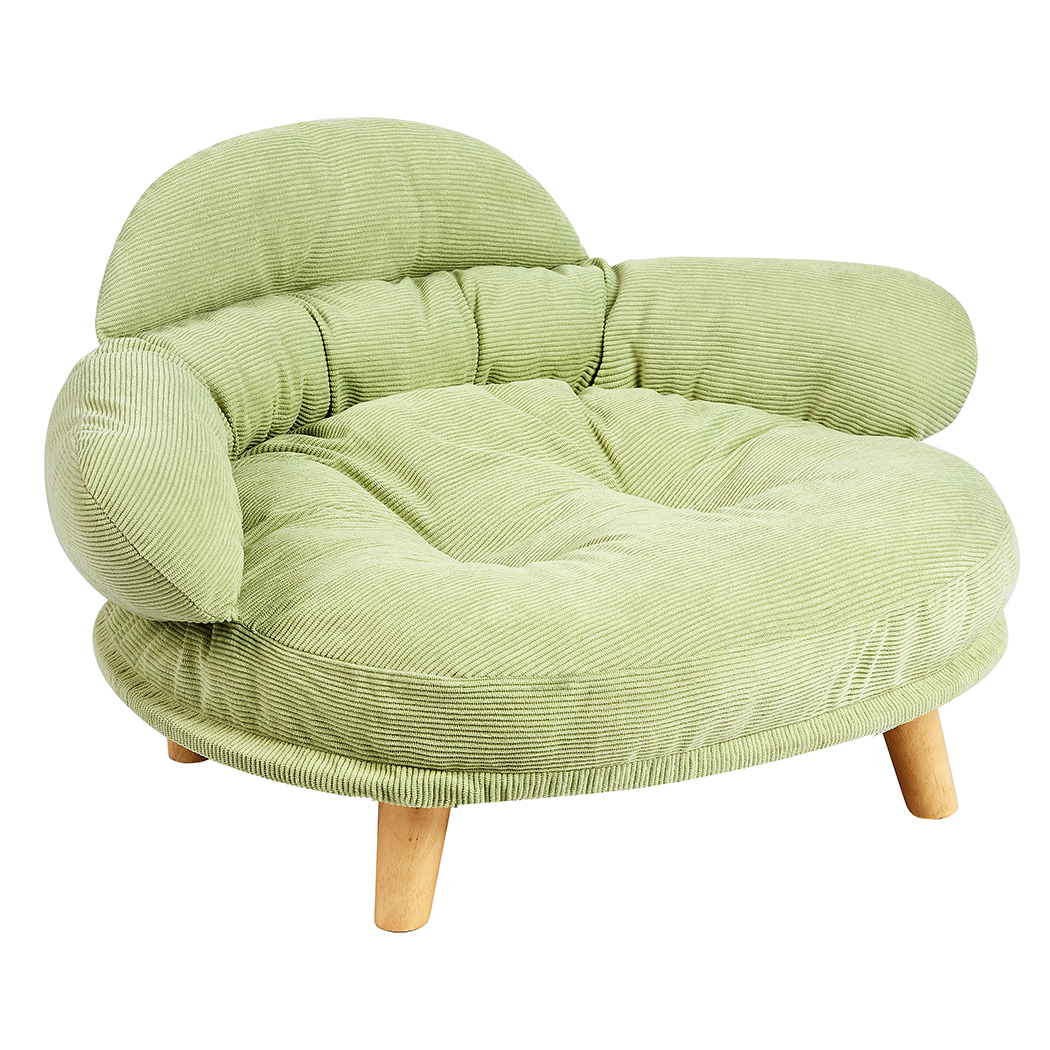 Pawz Elevated Pet Dog Cat Sofa Bed Couch L Size Green - Image 2