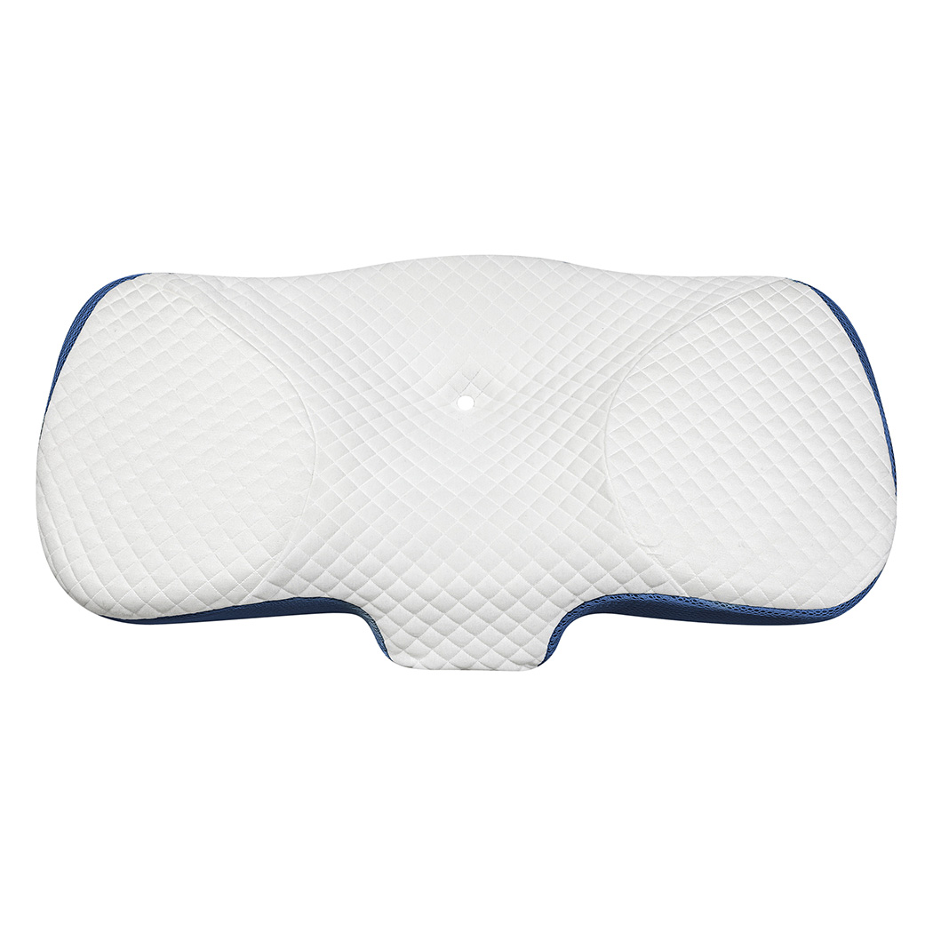 Dreamz Memory Foam Pillow Pillowcase Supprt Blue Rebound - Image 2