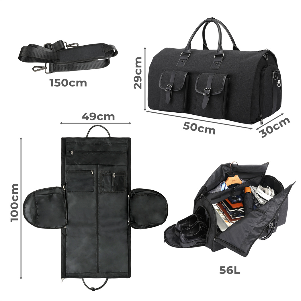 Slimbridge Carry On Garment Bag 2 In 1 Suit Bag - Image 3