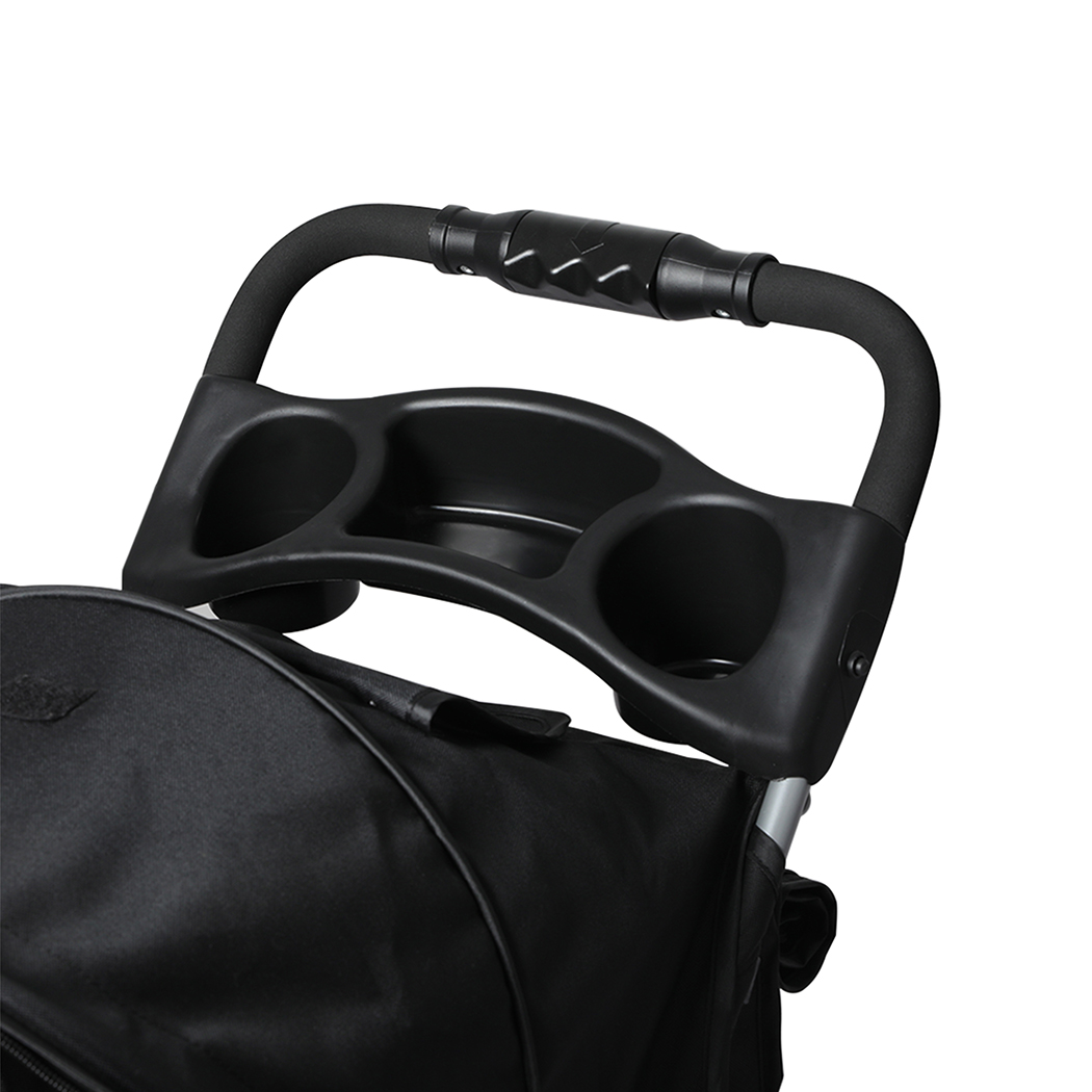 PaWz Large Pet Stroller Dog Cat Carrier Black - Image 5