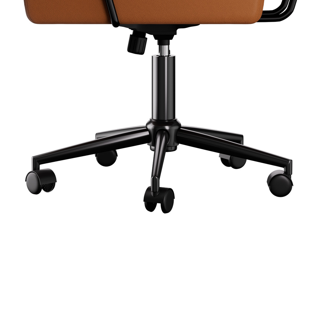 LEVEDE Ergonomic Office Chair Computer PU Brown - Image 5