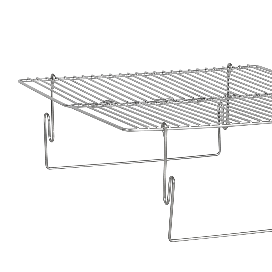 Levede Folding BBQ Portable Charcoal Grill 2-IN-1 - Image 6