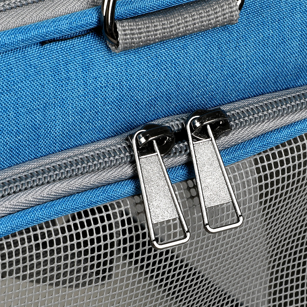 Pawz 3 in 1 Pet Soft Crate Dog Cat Carrier M Size Blue - Image 6