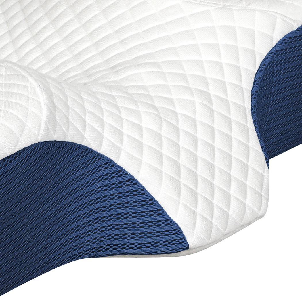 Dreamz Memory Foam Pillow Pillowcase Supprt Blue Rebound - Image 6